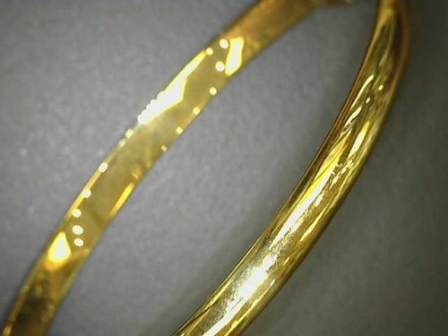 14k Gold Baby Polished Bangle 1 WIN 20240506 14 37 28 Pro