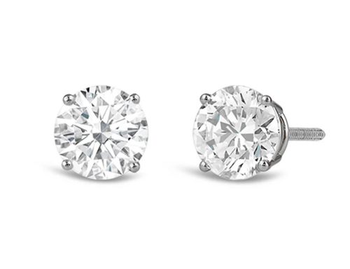 4.08 Carat Diamond Classic Round Stud Earrings 1 unnamed 9