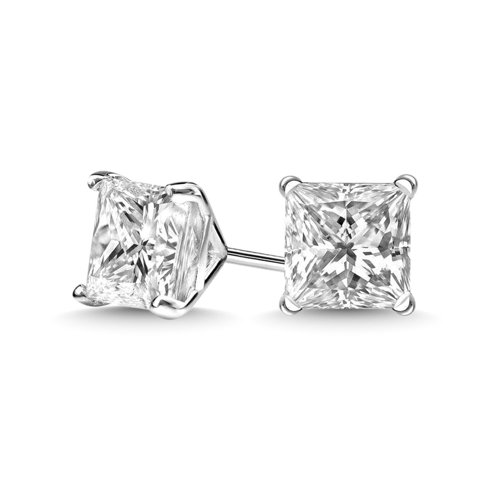 14K White Gold 2/5 Ct.Tw. Premium Diamond Stud Earrings - Image 1