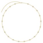 4.00 CTTW Beautiful Diamonds by the Yard Necklace set in round brilliant cut lab-grown diamonds that are bezel set on a chain by stations along the chain. - Image 6