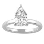 Our Classic Solitaire Diamond Ring in 2.00 ct - Pear Shape
