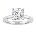 Our Classic Solitaire Diamond Ring in 2.00 ct - Cushion Shape
