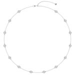 3.00 CTTW Beautiful Diamonds Yard Necklace set in round brilliant cut lab-grown diamonds that are bezel set on a chain by stations along the chain. - Image 2