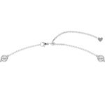 3.00 CTTW Beautiful Diamonds Yard Necklace set in round brilliant cut lab-grown diamonds that are bezel set on a chain by stations along the chain. - Image 3