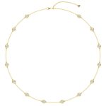 3.00 CTTW Beautiful Diamonds Yard Necklace set in round brilliant cut lab-grown diamonds that are bezel set on a chain by stations along the chain. - Image 6