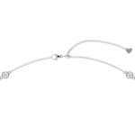 2.00 CTTW Beautiful Diamonds by the Yard Necklace set in round brilliant cut lab-grown diamonds that are bezel set on a chain by stations along the chain. - Image 4