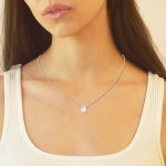 0.60 CTTW Beautiful Halo Pendant with a 0.50 ct Round Center Stone - Image 5