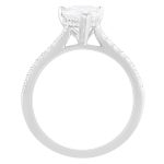 2.50 CTTW Beautiful Hidden Halo Bridal Ring with 2.00 ct Pear Center Stone - Image 2