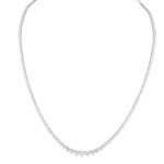 8 CTTW Rivera necklace in round lab-grown diamonds