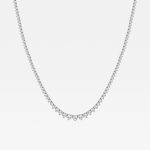 8 CTTW Rivera necklace in round lab-grown diamonds - Image 2