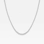 12 CTW Riviera necklace in round lab-grown diamonds - Image 2