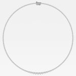 12 CTW Riviera necklace in round lab-grown diamonds - Image 3