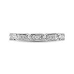 14K White Gold 1/5 Ct.Tw. Diamond Stackable Band 3 61743W 1