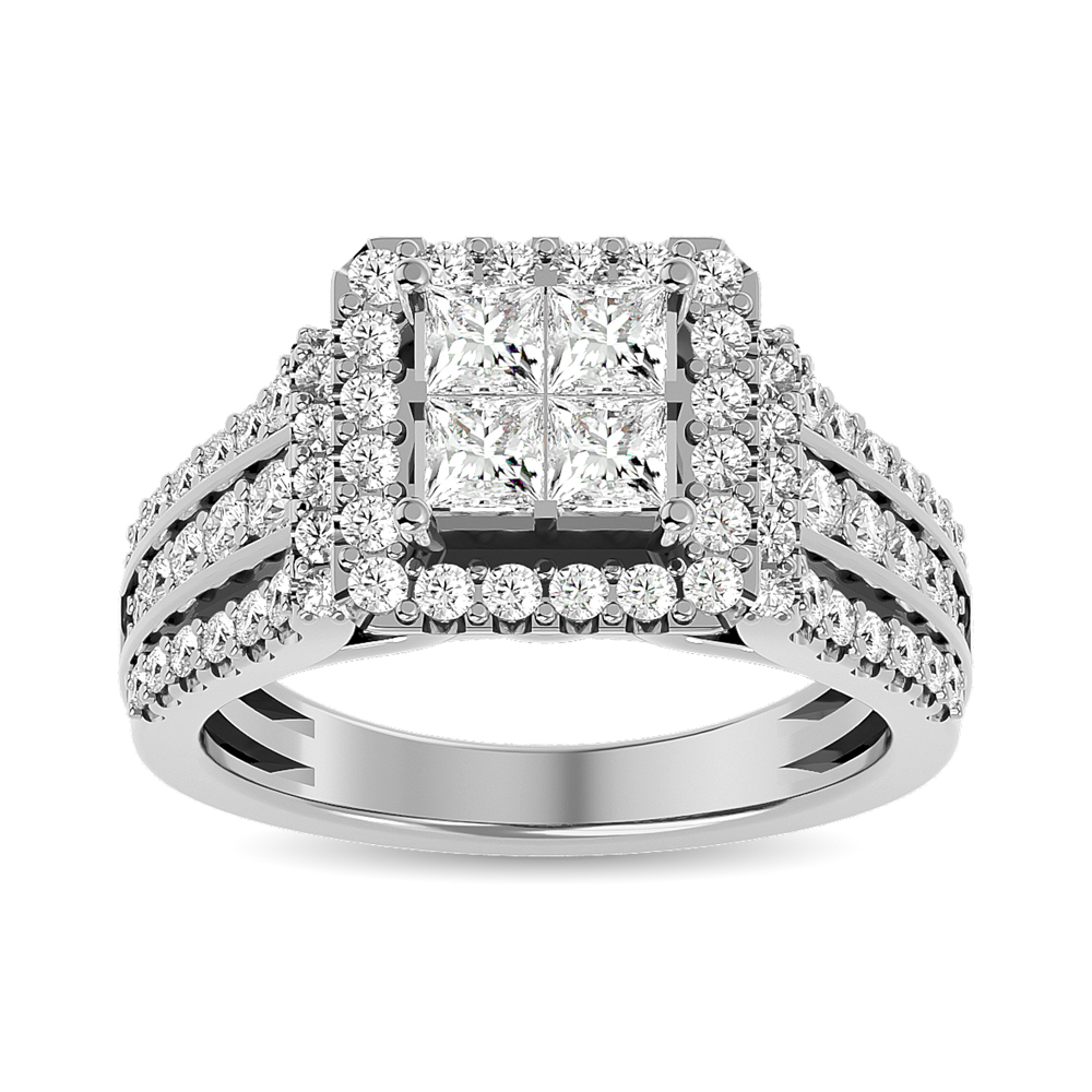 Diamond Engagement Ring 1 ct tw in 14K White Gold - Image 1