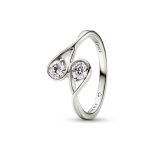 Pandora Brilliance Double Lab-created 0.50 ct tw Diamond Ring