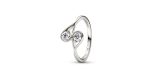 Pandora Brilliance Double Lab-created 0.50 ct tw Diamond Ring 2 DWIMAGE 152585C01 RGB