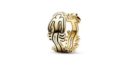 Keith Haring™ x Pandora Wavy Figure Open Ring 1 DWIMAGE 162226C01 RGB