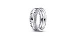 Pandora Signature Logo Pavé & Beads Ring 2 DWIMAGE 192312C01 RGB