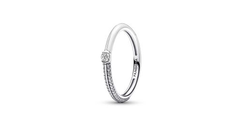Pandora ME Pavé & White Dual Ring 1 DWIMAGE 192528C02 RGB