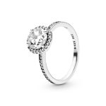 Round Sparkle Halo Ring