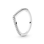 Sparkling Wishbone Ring