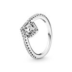 Square Sparkle Wishbone Ring - FINAL SALE