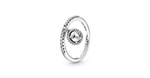Dangling Round Sparkle Ring - FINAL SALE 1 DWIMAGE 198491C02 RGB