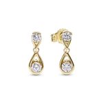 Pandora Brilliance Double Lab-created 0.50 ct tw Diamond Drop Earrings