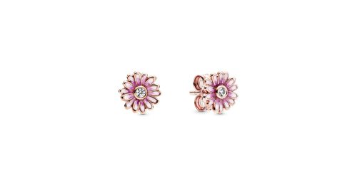 Pink Daisy Flower Stud Earrings 1 DWIMAGE 288773C01 RGB
