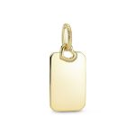 Engravable Rectangle Tag Pendant