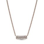 Pandora Timeless Pavé Double-row Bar Collier Necklace