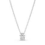 Sparkling Collier Round & Square Pendant Necklace