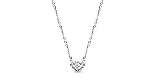 Radiant Heart & Floating Stone Pendant Collier Necklace 1 DWIMAGE 392494C01 RGB