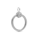 Pandora Moments Small Pavé O Pendant