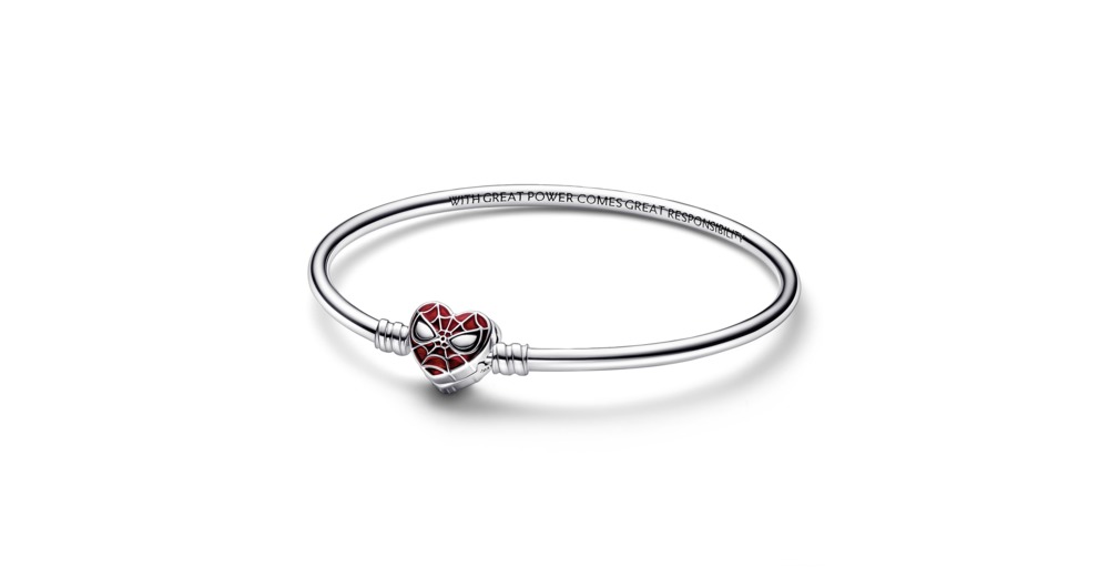 Pandora Moments Marvel Spider-Man Mask Clasp Bangle - Image 1