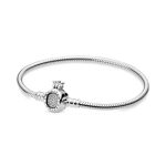 Pandora Moments Crown O Clasp Snake Chain Bracelet