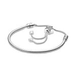 Pandora Moments Pavé Star and Snake Chain Sliding Bracelet - FINAL SALE