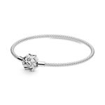 Pandora Moments Bright Snowflake Clasp Mesh Bracelet - FINAL SALE