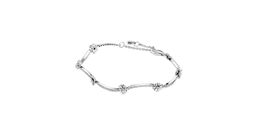 Sparkling Daisy Flower Bracelet - FINAL SALE - Image 1