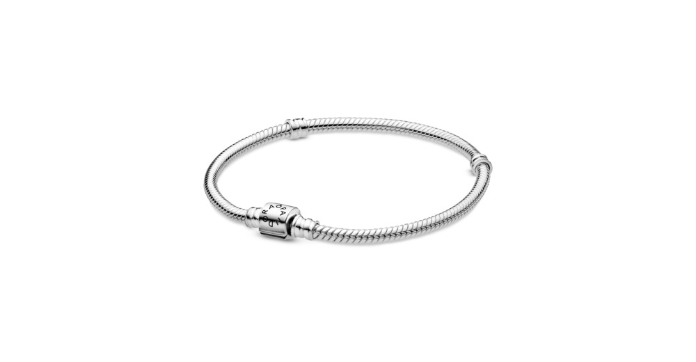 Pandora Moments Barrel Clasp Snake Chain Bracelet - Image 1