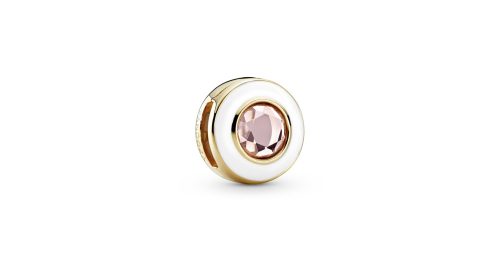 White Circle Clip Charm - FINAL SALE 1 DWIMAGE 767891NPO RGB