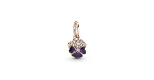 Deep Purple Pansy Flower Dangle Charm 1 DWIMAGE 780776C01 RGB