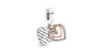 Entwined Hearts Double Dangle Charm 2 DWIMAGE 781062C01 RGB