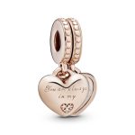 You're Always in My Heart Split Dangle Charm