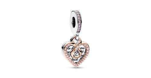 Two-tone Infinity Heart Double Dangle Charm 1 DWIMAGE 782641C01 RGB