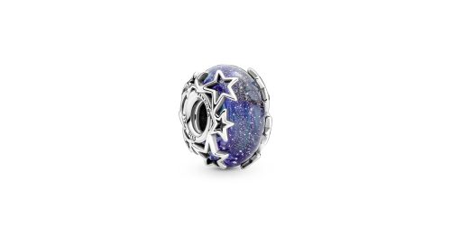 Galaxy Blue & Star Murano Charm 1 DWIMAGE 790015C00 RGB