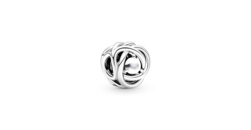 June White Mother of Pearl Eternity Circle Charm 1 DWIMAGE 790064C04 RGB