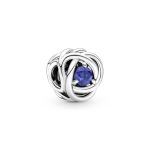 September Blue Eternity Circle Charm