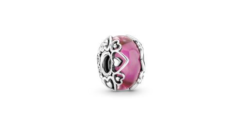 Reveal Your Love Pink Murano Glass Charm 1 DWIMAGE 791159C00 RGB