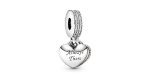 Always There Heart Dangle Charm 2 DWIMAGE 791950CZ RGB
